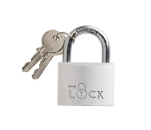 Hængelås m/to nøgler 50 mm aluminium